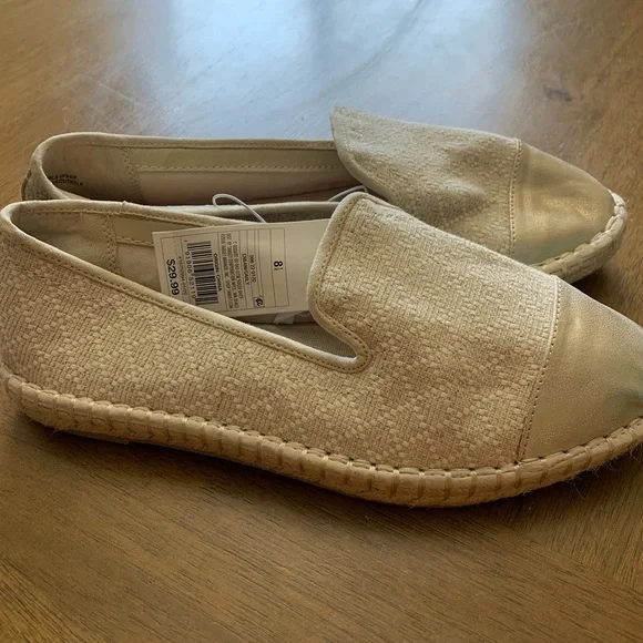 NWT Carly Espadrille Flat Cream - Picture 2 of 7